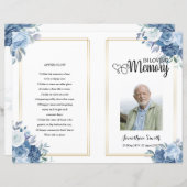 Vorlage des Programms zur Beerdigung der blauen Bl (Vorne/Hinten)