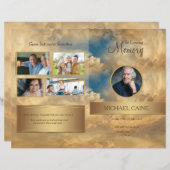 Vorlage des Programms zur Beerdigung des Golden Sk (Vorne/Hinten)