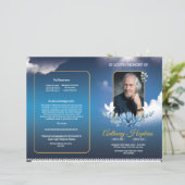 Vorlage des Programms zur Beerdigung von Blauem Hi (Stehend Vorderseite)