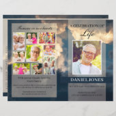 Vorlage des Programms zur Beerdigung von Blauem Hi (Vorne/Hinten)