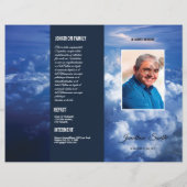 Vorlage des Programms zur Beerdigung von Blauem Hi (Vorderseite)