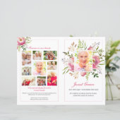 Vorlage des Programms zur Beerdigung von Blumenbee (Stehend Vorderseite)