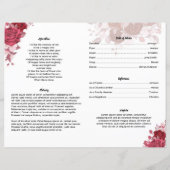 Vorlage des Programms zur Beerdigung von Burgund-F (Rückseite)