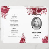 Vorlage des Programms zur Beerdigung von Burgund-F (Vorne/Hinten)