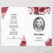 Vorlage des Programms zur Beerdigung von Burgund-F (Vorderseite)