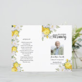 Vorlage des Programms zur Beerdigung von Gelbblume (Stehend Vorderseite)