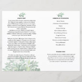 Vorlage des Programms zur Beerdigung von Pflanzen (Rückseite)