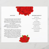 Vorlage des Programms zur Beerdigung von Roten Blu (Rückseite)