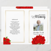 Vorlage des Programms zur Beerdigung von Roten Blu (Vorne/Hinten)