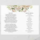 Vorlage des Programms zur Beerdigung von weißem Bl (Rückseite)