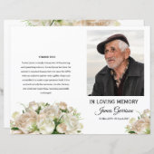 Vorlage des Programms zur Beerdigung von weißem Bl (Vorne/Hinten)