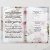 Vorlage des Programms zur Beerdigung von weißer Bl (Rückseite)