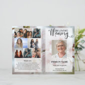 Vorlage des Programms zur Beerdigung von weißer Bl (Stehend Vorderseite)