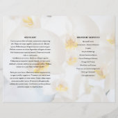 Vorlage des Programms zur Beerdigung von weißer Bl (Rückseite)