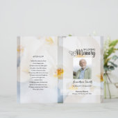 Vorlage des Programms zur Beerdigung von weißer Bl (Stehend Vorderseite)