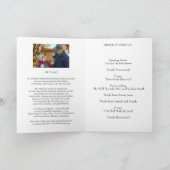 Vorlage des Programms zur Erinnerungsbeerdigung (Innenseite)