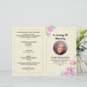 Vorlage des Programms zur Gedenkfeier (Stehend Vorderseite)