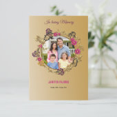 Vorlage des Programms zur Gedenkfeier (Stehend Vorderseite)