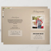 Vorlage des Programms zur Gedenkfeier (Vorne/Hinten)