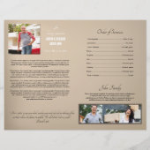 Vorlage des Programms zur Gedenkfeier (Rückseite)