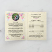 Vorlage des Programms zur Gedenkfeier (Innenseite)