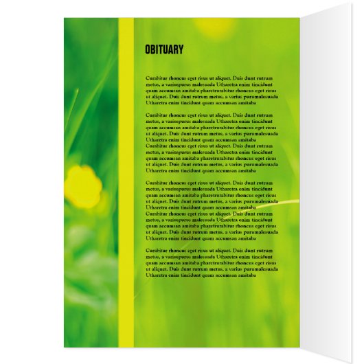 Vorlage des Programms zur Gedenkfeier (Innen (Links))