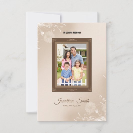 Vorlage des Programms zur Gedenkfeier (Vorderseite)