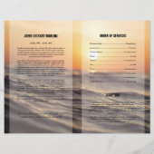 Vorlage des Programms zur Gedenkfeier Flyer (Hinten)