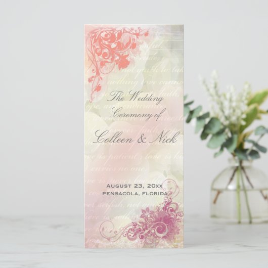 Vorlage des romantischen Blumenprogramms (Stehend Vorderseite)