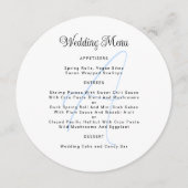 Vorlage des Round Monogram Wedelmenüs (Vorderseite)