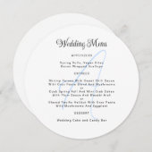 Vorlage des Round Monogram Wedelmenüs (Vorne/Hinten)