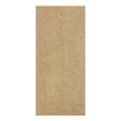 Vorlage des Rustic Country Kraft Wedding Menüs (Hinten)