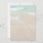 Vorlage des Sand Dollar Beach Wedding Menüs (Rückseite)