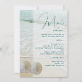 Vorlage des Sand Dollar Wedding Menüs (Vorderseite)