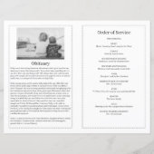 Vorlage des Schwarzen Verzierten Begräbnisprogramm (Rückseite)