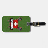 Vorlage des Schweizer Lacrosse Luggage Tag Gepäckanhänger (Vorderseite horizontal)