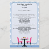 Vorlage des Tee-Party-Programms (Rückseite)