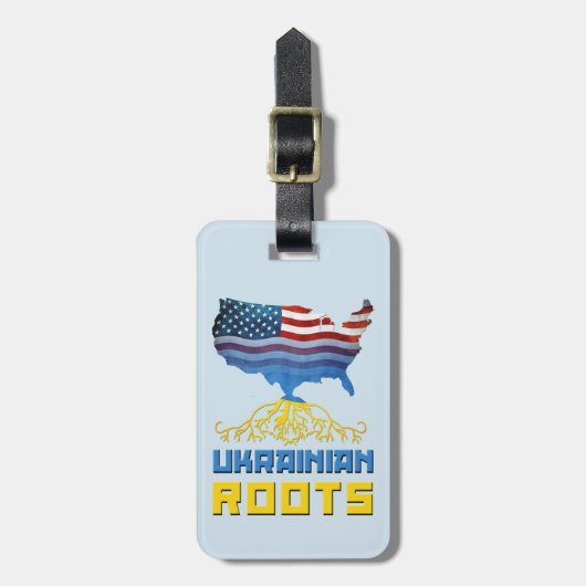 Vorlage des ukrainischen Roots-Gepäckanhängers Gepäckanhänger (Vorderseite vertikal)