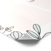 Vorlage des wöchentlichen Planers Poster (Ecke)