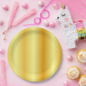 Vorlage Eleganter glamouröser trendy Imitate Gold Pappteller (Party)