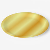 Vorlage Eleganter glamouröser trendy Imitate Gold Pappteller (Schrägansicht)