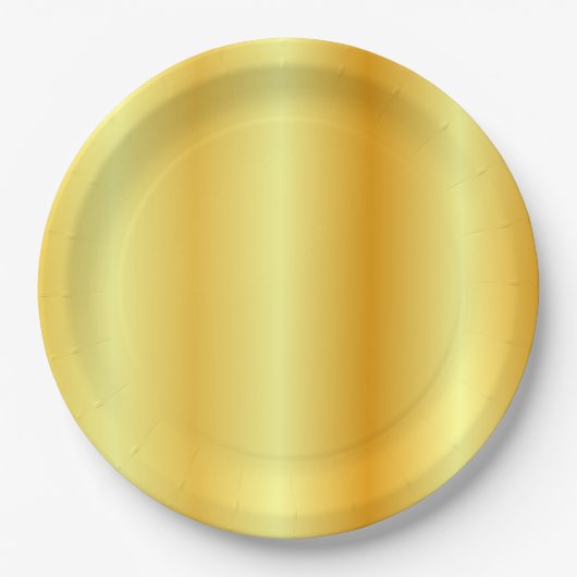 Vorlage Eleganter glamouröser trendy Imitate Gold Pappteller (Vorderseite)