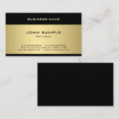 Vorlage Elegantes Gold Beruflich Moderne Moderne Visitenkarte (Vorne/Hinten)