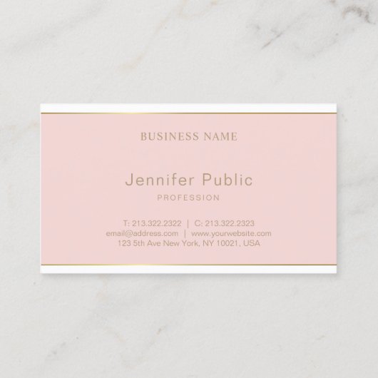 Vorlage Elegantes handgeschriebenes Script Rosa Go Visitenkarte (Rückseite)