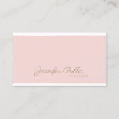 Vorlage Elegantes handgeschriebenes Script Rosa Go Visitenkarte (Vorderseite)