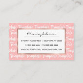 VORLAGE EMPFEHLUNGSKARTE (Rückseite)