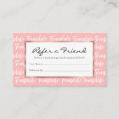 VORLAGE EMPFEHLUNGSKARTE (Vorderseite)