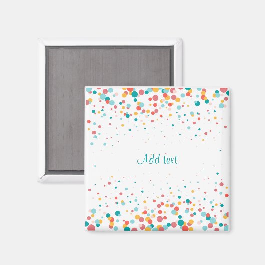 Vorlage, farbige Blasen Magnet (Vorderseite/Rückseite)