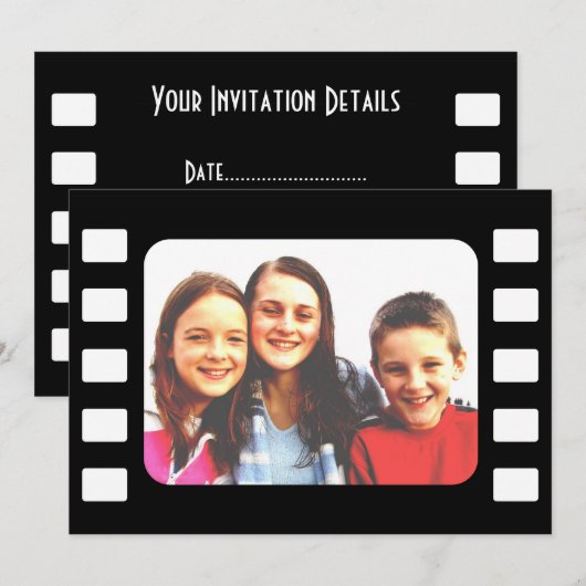 Vorlage, Filmvorlage Einladung (Vorne/Hinten)