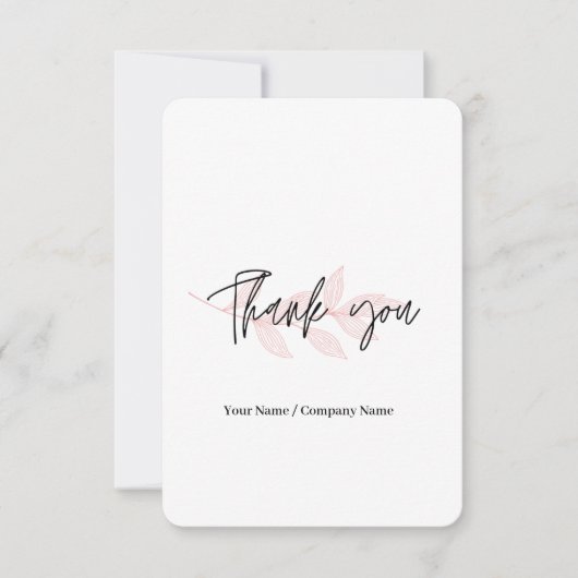 Vorlage "Flat danke" (Vorderseite)